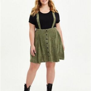torrid mini challis skirtall olive green button down skirt